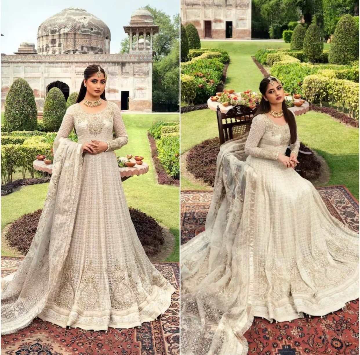 Pakistani Indian Style Wedding Dress Collection Chiffon Heavy Embroide –  LavishCourture